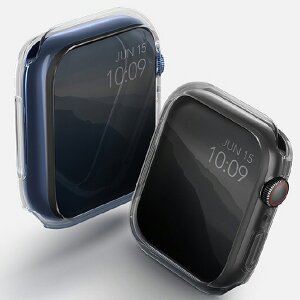 UNIQ Apple Watch 45mm�pCASE DUAL PACK UNIQ GLASE CLEAR / SMOKE UNIQ-45MM-GLSDUALPK [UNIQ45MMGLSDUALPK]