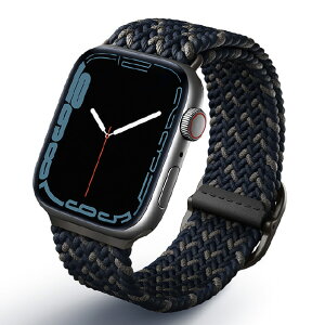 UNIQ Apple Watch 42/44/45mm�pBRAIDED STRAP UNIQ ASPEN DESIGNER EDITION OBSIDIAN BLUE UNIQ-45MM-ASPDEOBLU [UNIQ45MMASPDEOBLU]