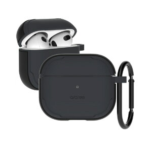 araree AirPods (��3����)�p�n�C�u���b�h�P�[�X DUPLE �u���b�N AR23130AP3 [AR23130AP3]