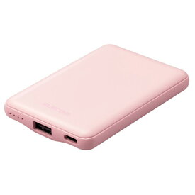 エレコム 薄型コンパクトモバイルバッテリー(5000mAh/2．4A/Cx1+Ax1) ピンク DE-C37-5000PN [DEC375000PN]