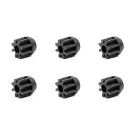 タミヤ ミニ四駆グレードアップパーツ No．453 カーボン強化8Tピニオンギヤ(6個) GP453カ-ボン8Tピニオン…