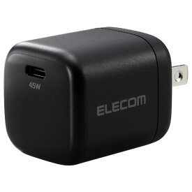 エレコム USB Power Delivery 45W AC充電器(C×1) ブラック ACDC-PD2245BK [ACDCPD2245BK]【JLMP】