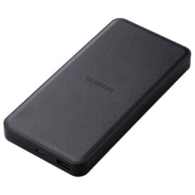 エレコム リン酸鉄モバイルバッテリー(12000mAh/PD20W/C×1+A×1) ブラック DE-C39-12000BK [DEC3912000BK]