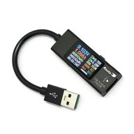 ルートアール USB 簡易電圧・電流チェッカー ブラック RT-USBVAC8QC [RTUSBVAC8QC]