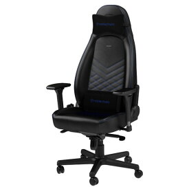 noblechairs ゲーミングチェア ICON(アイコン) ブラック/ブルー NBL-ICN-PU-BBL-SGL-ED [NBLICNPUBBLSGLED]【MAAP】