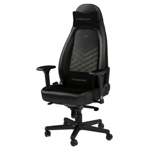 noblechairs �Q�[�~���O�`�F�A ICON(�A�C�R��) �u���b�N/�S�[���h NBL-ICN-PU-GOL-SGL-ED [NBLICNPUGOLSGLED]�yMAYP�z