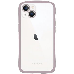 NATURALdesign iPhone 14/13�p�w�ʌ^�P�[�X �}�b�g���o�[���H CHROME-CLEAR �R�R�A IP22-61-CHC10 [IP2261CHC10]