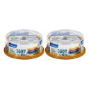 Verbatim 録画用50GB 4倍速 BD-R DL ブルーレイディスク スピンドルケース 20枚入り 2個セット VBR260YP20SV1P2 [VBR260YP20SV1P2]【AUMP】