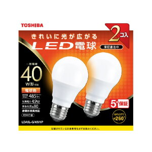  LEDd E26 S485lm(4D9Wʓd^Cv) dF 2pbN LDA5L-G/40V1P [LDA5LG40V1P]
