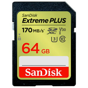�T���f�B�X�N Extreme PLUS SDXC UHS-I�J�[�h 64GB SDSDXWH-064G-JNJIP [SDSDXWH064GJNJIP]