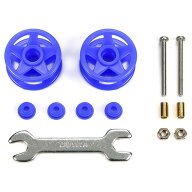 タミヤ ミニ四駆グレードアップパーツ No．532 2段低摩擦プラローラー (19-19mm) ブルー T15532ニダンテ…