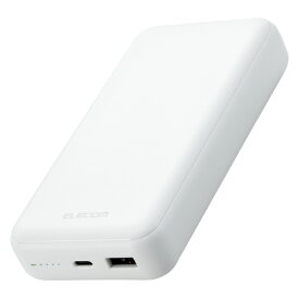 エレコム 20000mAh C+A 20W モバイルバッテリー ホワイト DE-C34-20000WH [DEC3420000WH]【JLMP】