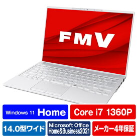 富士通 ノートパソコン e angle select LIFEBOOK シルバーホワイト FMVU90H1WE [FMVU90H1WE]【RNH】【MAAP】