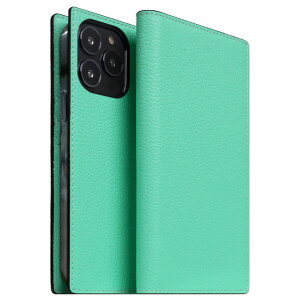 SLG Design iPhone 14 Pro�pNeon Full Grain Leather Diary Case �e�B�[�� SD24325I14PTL [SD24325I14PTL]