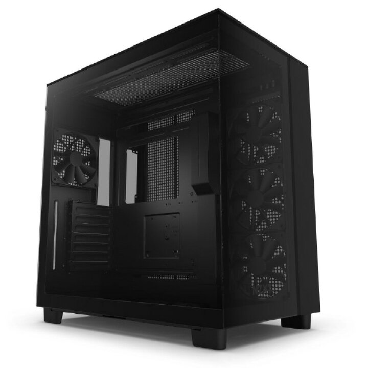 楽天市場】NZXT エアフローミドルタワーケース H9 FLOW ブラック CM 