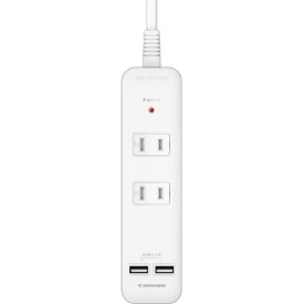 多摩電子工業 ACタップ&USB 2+2 ケーブル(3．0m) TSK84U30W [TSK84U30W]