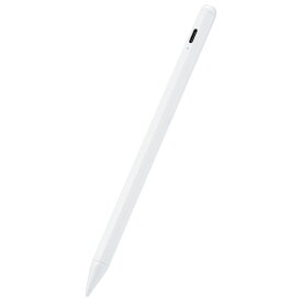 エレコム iPad用タッチペン(充電式) ホワイト P-TPACSTAP05WH [PTPACSTAP05WH]