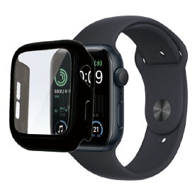 ラスタバナナ Apple Watch Series 6/5/4/SE(第2世代)/SE(44mm)用ガラス+PC一体型ケース ブラック GHB3746AW44 [GHB3746AW44]