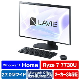 NEC 一体型デスクトップパソコン e angle select LAVIE A27 ファインブラック PC-A2797GAB-E3 [PCA2797GABE3]【RNH】【AMUP】