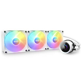 NZXT 水冷CPUクーラー 360mm KRAKEN RGB ホワイト RL-KR360-W1 [RLKR360W1]