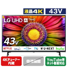 LGエレクトロニクス 43V型4Kチューナー内蔵4K対応液晶テレビ 43UR8000PJB [43UR8000PJB]【RNH】【AMUP】