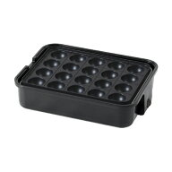 YAMAZEN たこ焼き器 プレート着脱式 e angle select ブラック YOHM20E3B [YOHM20E3B]【RNH】