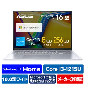 ASUS ノートパソコン e angle select ASUS Vivobook 16X クールシルバー K3604ZA-MBWSI3ED [K3604ZAMBWSI3ED]【RNH】【AMUP】