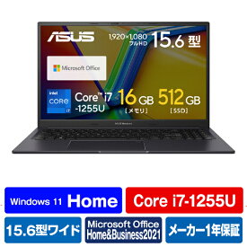 ASUS ノートパソコン ASUS Vivobook 15X インディーブラック K3504ZA-BQ020WS [K3504ZABQ020WS]【RNH】