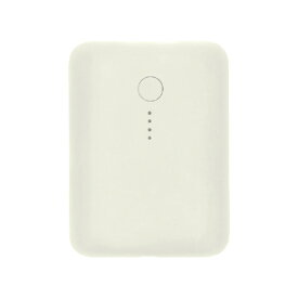 MOTTERU モバイルバッテリー(10000mAh) アーモンドミルク MOT-MB10001Z-AM [MOTMB10001ZAM]