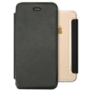 ZENUS iPhone XS/X�p�P�[�X �w�ʃN���A Classic Clear Flip �u���b�N Z14220I58 [Z14220I58]