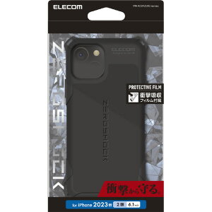 �G���R�� iPhone 15�pZEROSHOCK �u���b�N PM-A23AZEROBK [PMA23AZEROBK]