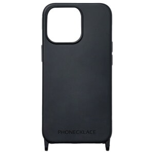 PHONECKLACE iPhone 15 Pro Max�p�X�g���b�v�z�[���t���V���R���P�[�X �u���b�N PN25607I15PM [PN25607I15PM]