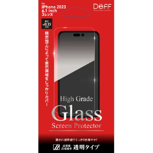 �f�B�[�t iPhone 15 Pro�pHigh Grade Glass Screen Protector ���� DG-IP23MPG3F [DGIP23MPG3F]