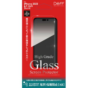 fB[t iPhone 15 PropHigh Grade Glass Screen Protector E˖h~iARj DG-IP23MPA3F [DGIP23MPA3F]