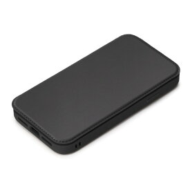 PGA iPhone 15用ガラスフリップケース ブラック PG-23AGF01BK [PG23AGF01BK]【MAAP】