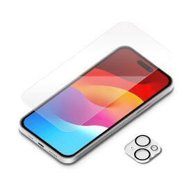 【6/1限定 エントリーで最大P5倍】PGA iPhone 15用液晶保護ガラス・カメラフルプロテクターセット [スーパークリア/クリア] PG-23AGLST01CL [PG23AGLST01CL]