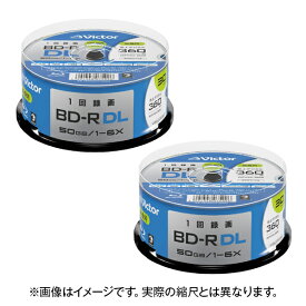 ビクター 録画用BD-R 1-6倍速 50GB インクジェットプリンター対応 30枚入り 2個セット VBR260RP30SJ2P2 [VBR260RP30SJ2P2]【MRPT】
