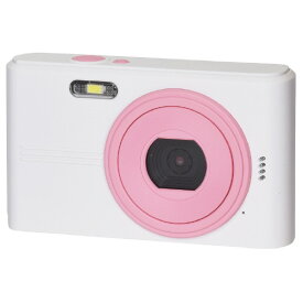 ケーヨー コンパクトデジタルカメラ ホワイト×ピンク NT-DC001(WPK) [NTDC001WPK]