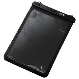 エレコム タブレット(約8．9〜13インチ)用防水ケース/IPX8/お風呂用 ブラック TB-WPSB13BK [TBWPSB13BK]