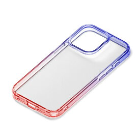 PGA iPhone 15 Pro用グラデーションハイブリッドケース パープル×レッド PG-23BPT10PP [PG23BPT10PP]