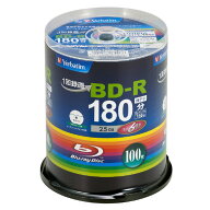 Verbatim 録画用BD-R [100枚スピンドルケース /25GB /インクジェットプリンター対応] VBR130RP100SV4 [VB…