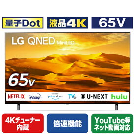 LGエレクトロニクス 65V型4Kチューナー内蔵4K対応液晶テレビ 65QNED90JQA [65QNED90JQA]【RNH】