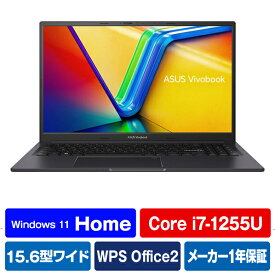 ASUS ノートパソコン ASUS Vivobook 15X インディーブラック K3504ZA-BQ020W [K3504ZABQ020W]【RNH】