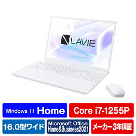 NEC ノートパソコン e angle select LAVIE N16 パールホワイト PC-N1670HAW-E3 [PCN1670HAWE3]【RNH】