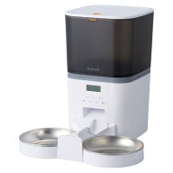 エレコム ペット用自動給餌器(2匹用) ホワイト PET-AF02WH [PETAF02WH]