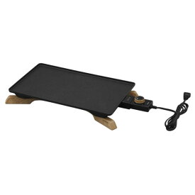 アイリスオーヤマ 薄型ホットプレート ブラック IHU-A10-B [IHUA10B]【RNH】