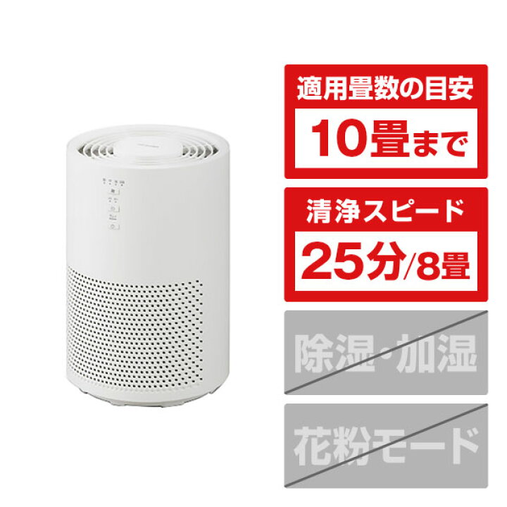 楽天市場】アイリスオーヤマ 空気清浄機 ホワイト KAP-S202-W 