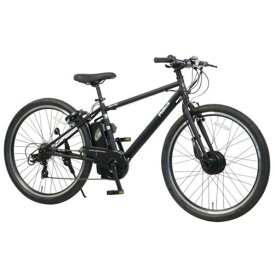 PELTECH 27．5型電動アシスト自転車 外装7段 マットブラック TDA-712L-MBK-8AH [TDA712LMBK8AH]
