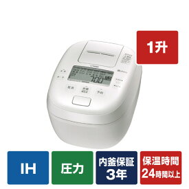 タイガー 圧力IH炊飯ジャー(1升炊き) e angle select ホワイト JPI-18E4W [JPI18E4W]【RNH】