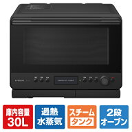 日立 過熱水蒸気オーブンレンジ e angle select ヘルシーシェフ フロストブラック MRO-WCE4-K [MROWCE4K]…